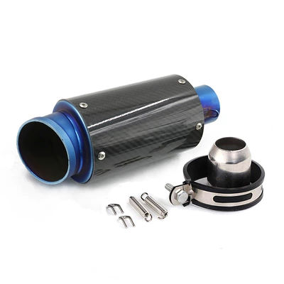 Motorcycle modified semi-blue Motorcycle exhaust pipe - b-51mm