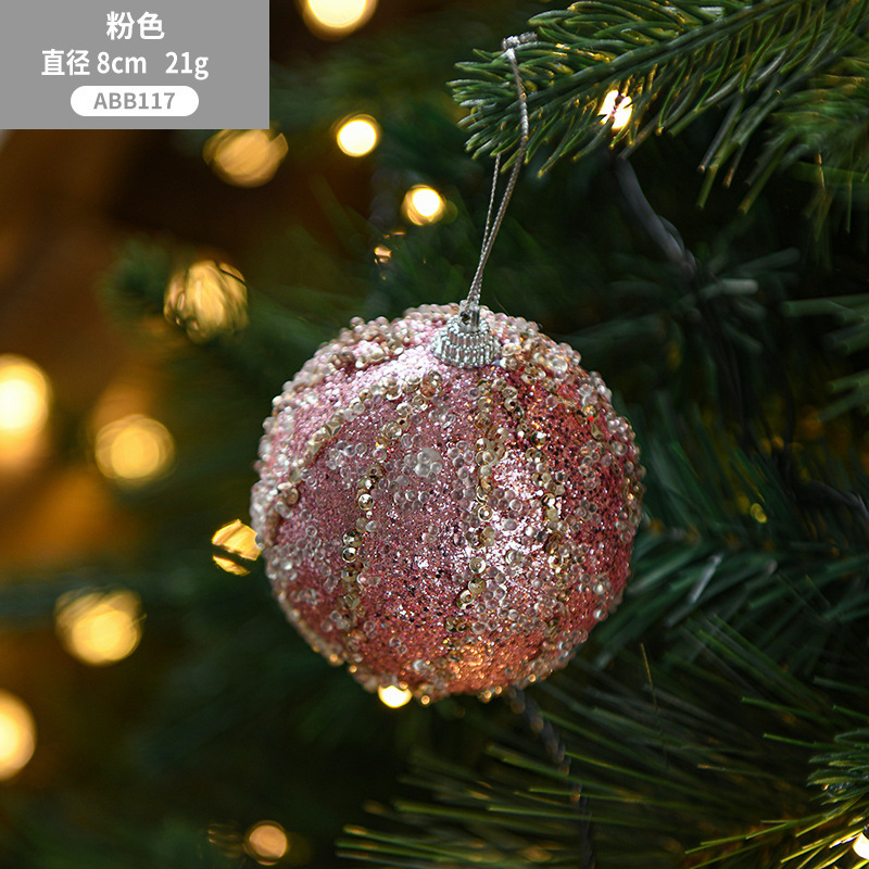 クロスボーダー 8 センチメートルフォームボールカラーボールクリスマスオーナメントクリスマスツリーペンダントアレンジメントクリエイティブイン装飾用品卸売|undefined