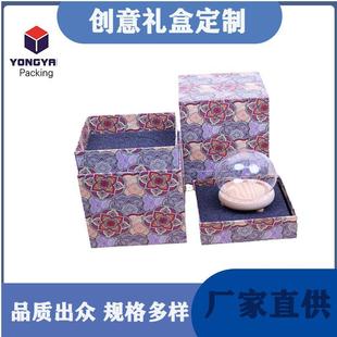 Creative Crafts Gift Box, Exquisite and High-End Transparent Glass Cover Flower Box Packaging Box Carton Manufacturer Customization