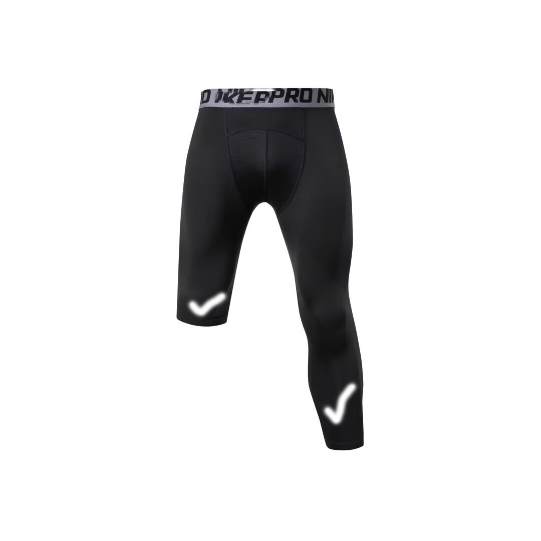 Double hook 111 half cropped pants black / M