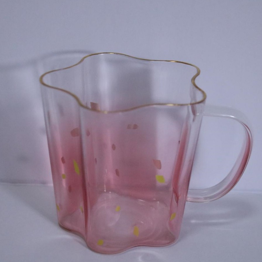 Dragon Boat Festival Star Cup ins Couple Cup Vaso de cristal de gran capacidad de celebridades de Internet Phnom Penh Taza de leche resistente al calor transparente Taza de agua