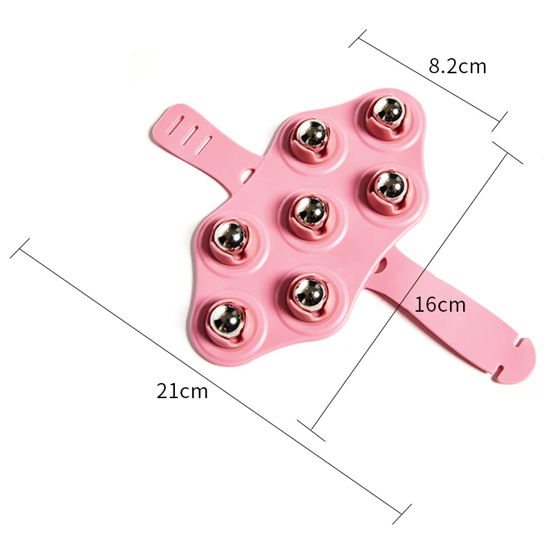 Masajeador de mano de siete cuentas con golpe todo el cuerpo punto de acupuntura cepillo de masaje hogar portátil Meridian cepillo