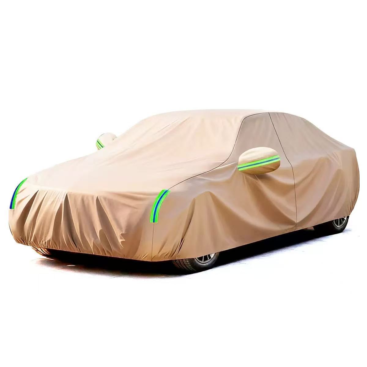 Car Cover Full Cover Thickened Car Cover for Full Vehicle Protection Against Sun and Rain, Heat Insulation, Thickened Oxford Cloth with Added Cotton