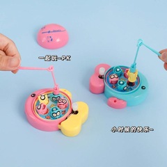 Cross-border new chain release fishing toy fidget spinner mini fishing game machine children parent-child interactive