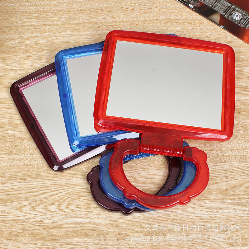 handheld plastic glass folding mirror