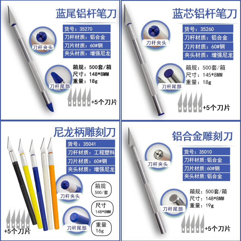 笔刀6个刀片箱规