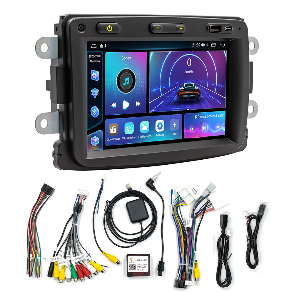 Aplicable a 16 ~ 18 Renault Dacia B modelo GPS de control central montado en el vehículo Fang Yitong cuatro núcleos de navegación de motor