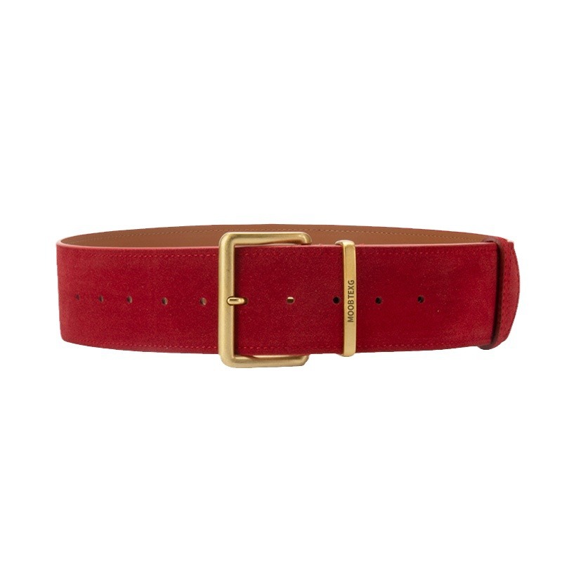 Women's Genuine Leather Suede Waist Belt - Fashion Wide Belt For Dresses, Coats, And Sweaters - Wholesale Cross-Border - Thumbnail 5