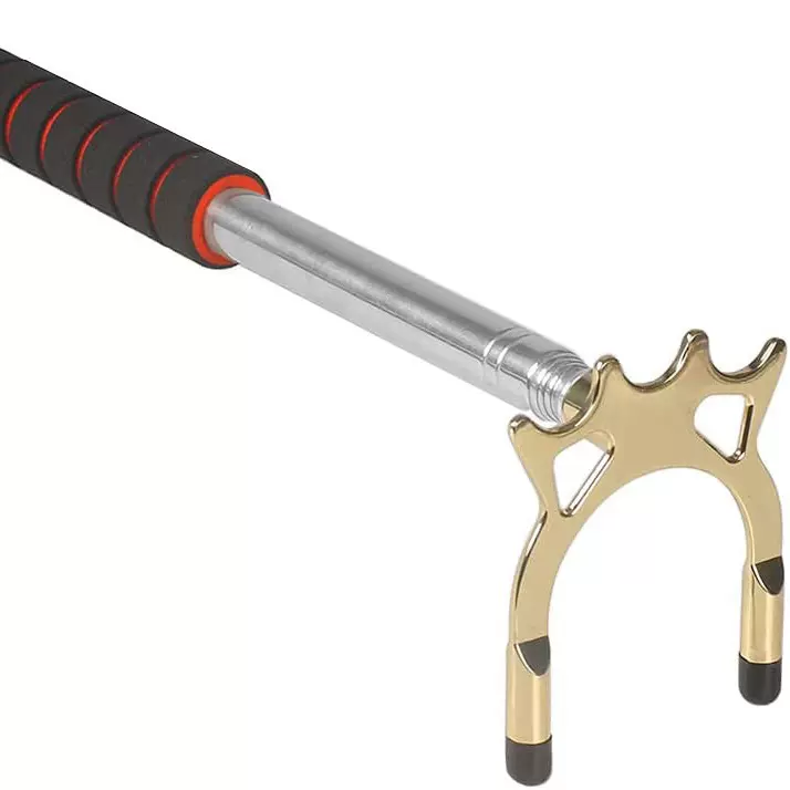 不锈钢伸缩台球杆支架架杆支撑架低叉桥杆低叉杆