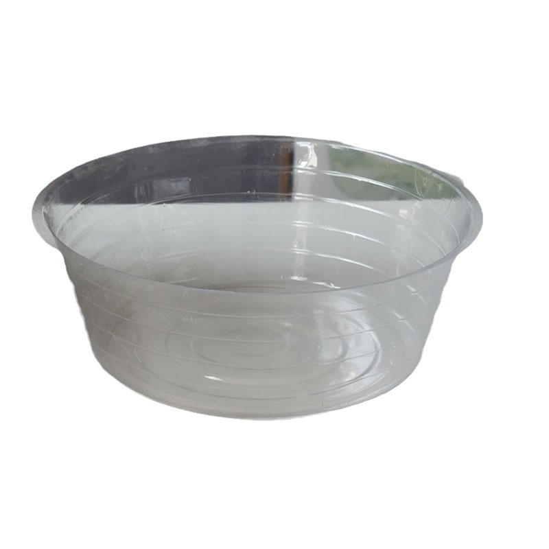 Straw waterproof plastic flowerpot