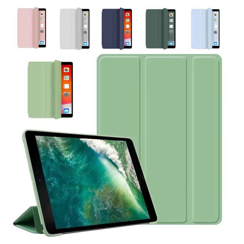 For Samsung Tab A9 Plus Flat Panel Case A8 A7 Tri-Fold Soft Case S9 S8 S7 Honeycomb Leather Case