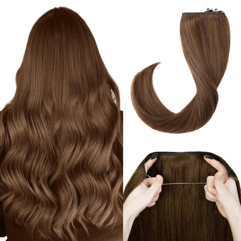 Cross-Border Halo Hair Extensions Real Human Hair Adjustable Halo