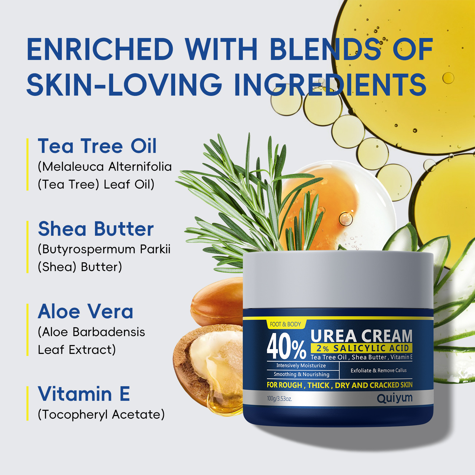 Transfronteriza Amazon 40% crema de urea crema de cuidado hidratante relajación del cuerpo comercio exterior productos de cuidado de la piel al por mayor image 4