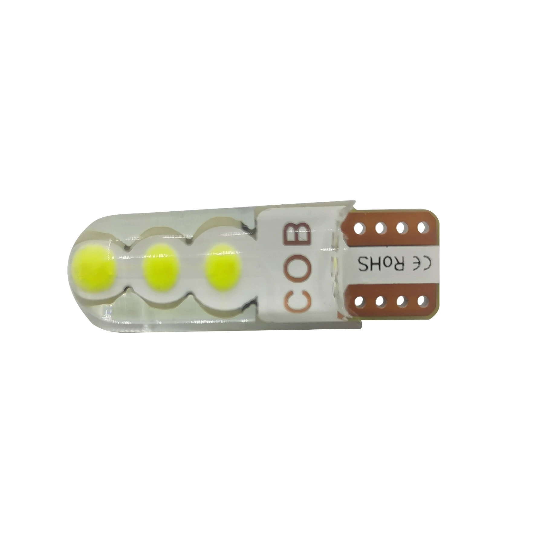 Автомобильная LED силиконовая лампа 12V T10 COB 6SMD мигание широкий свет рабочий свет двойной режим мигание