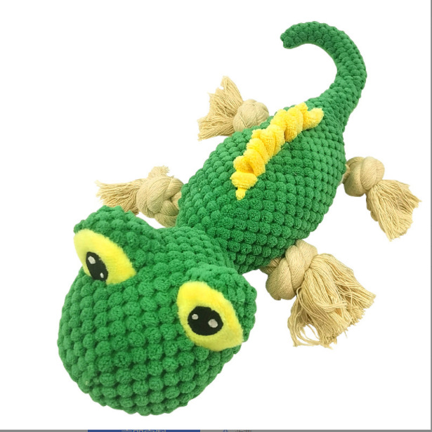 Corgi Golden Retriever lindo dinosaurio suministros para mascotas interactivo alivio tapado Juguete de perro transfronterizo sonido de felpa molar resistente a los mordiscos