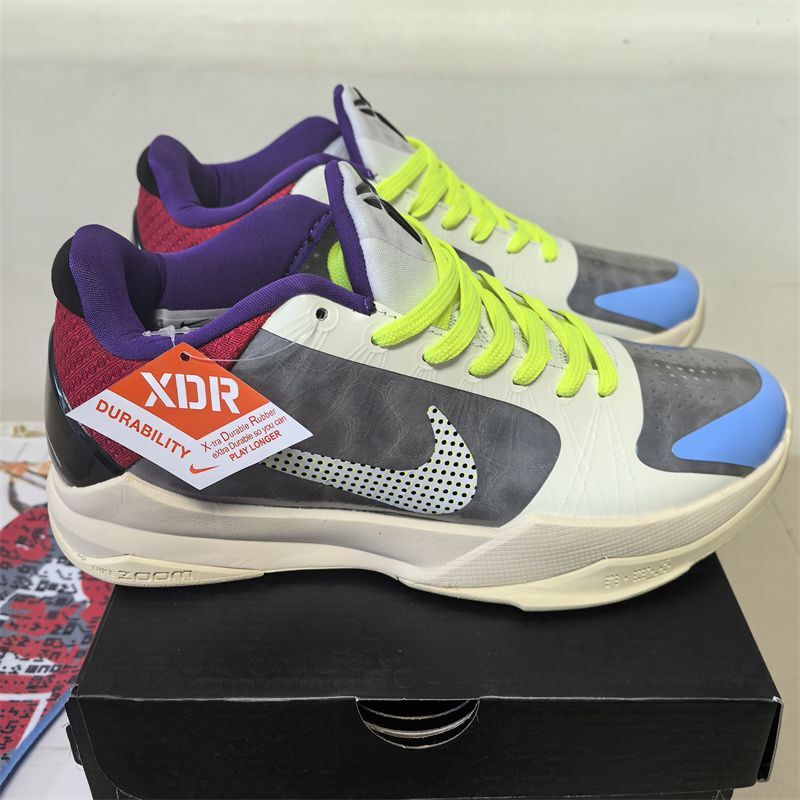 Pure Original Putian Kobe 5 Tucker's Same Basketball Shoes Kobe5 Bruce Lee Men's and Women's Wear-Resistant Practical Air-Cushion Sports Shoes