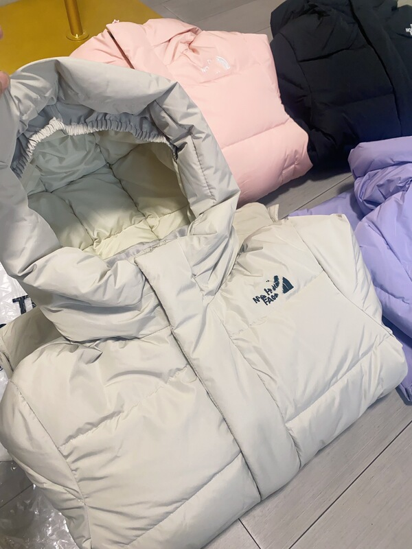 2025冬季男女中大儿童学院风连帽防风保暖羽绒服外套亲子装潮|undefined