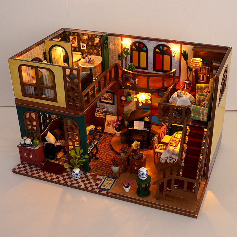 Diy Cabin Oriental Aesthetic Handmade Products Retro Puzzle Gifts Model Toys DIYThree-dimensional Puzzles