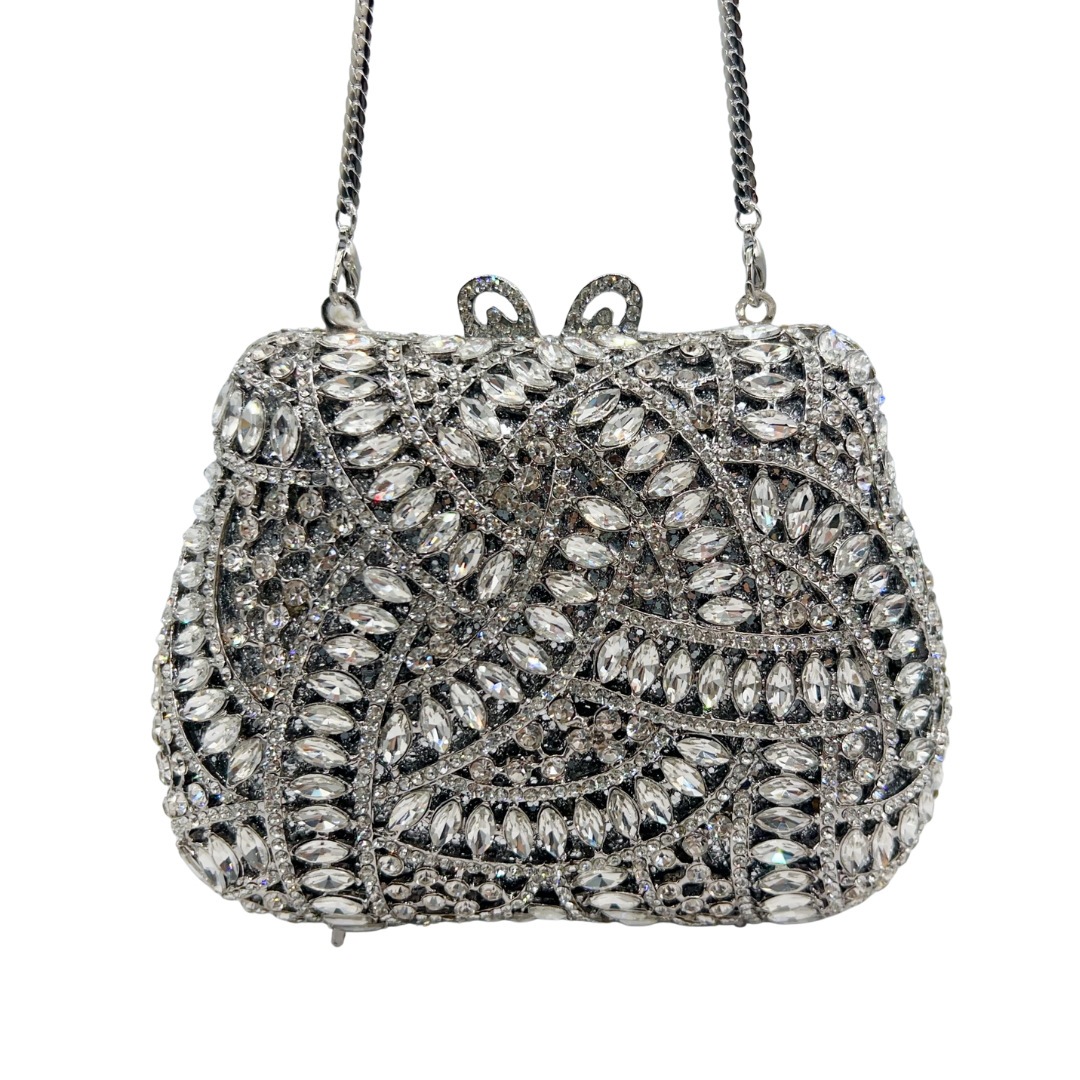 Bag de embrague de piedra nueva bolsa de diamantes huecos bolsa de cena europea y americana bolsa de diamantes de mano bolsa de vestir