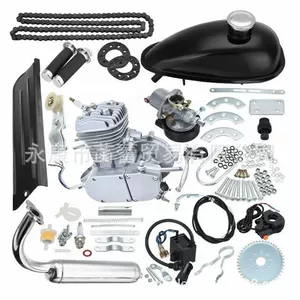İkitaktlı 80cc PK80 Gümüşü Dəyişdirilmiş Benzin Mühərriki Dəsti 50cc