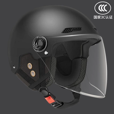 vehicle helmet for men and women, Motosiklet kaskı (dəbilqə) - anti-fog-long-mirror-black-for-all-seasons-ear-protection-detachable-one-size-fits-all