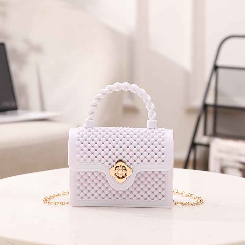 Bolso de Gelatina Calado para Mujer de PVC, para Uso Diario image 8