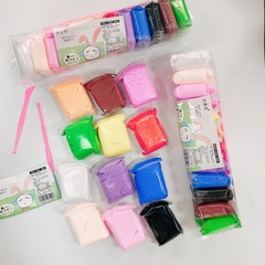 12-color ultra-light clay set, mud rabbit, children's colored clay, plasticine set, 12-color ultra-light clay set