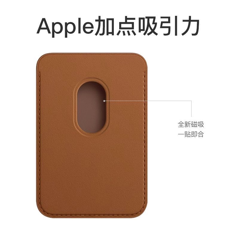 Кошелек из кожи для iPhone 12 серии MagSafe, магнитный карман PU, тонкий 7,7×6,3×2,6 см