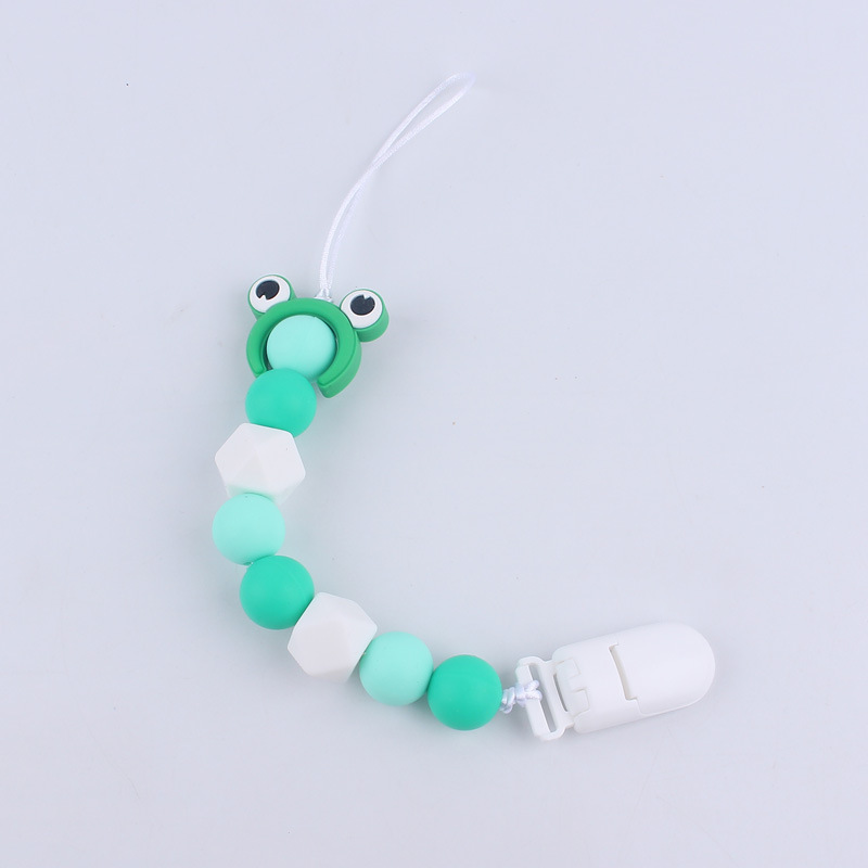 Comercio exterior Amazon nuevo bebé chupete cadena pezón cuerda silicona mordedor cadena anti-caída