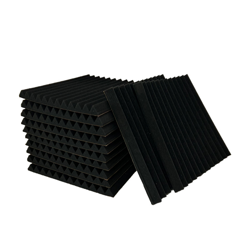 Ranura triangular tridimensional transfronteriza en 3D, pared de algodón absorbente de sonido, estudio de grabación insonorizado, sala de tambores, dormitorio, reverberación, protección del medio ambiente de alta densidad, retardante de llama