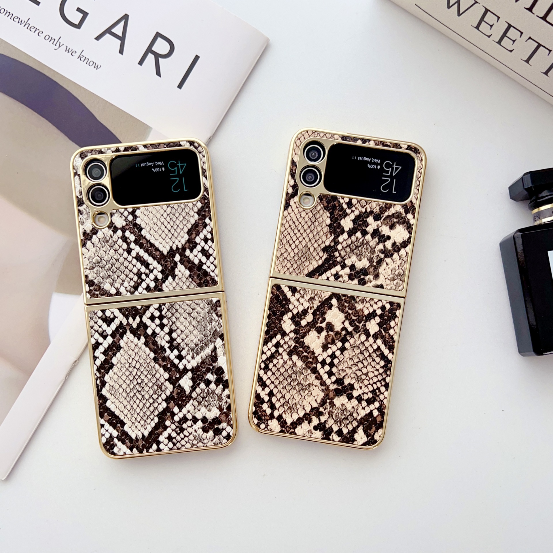 Electroplated Snake Skin Phone Case For Samsung And Huawei Models_voghion.com