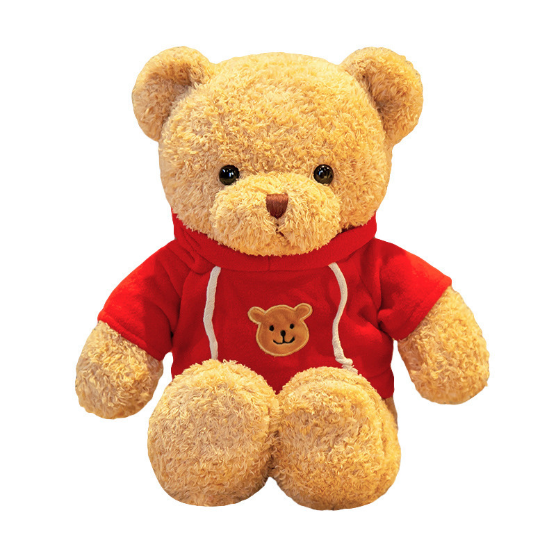 Suéter al por mayor de fábrica oso de peluche muñeca peluche oso almohada muñeca de trapo regalo de boda oso