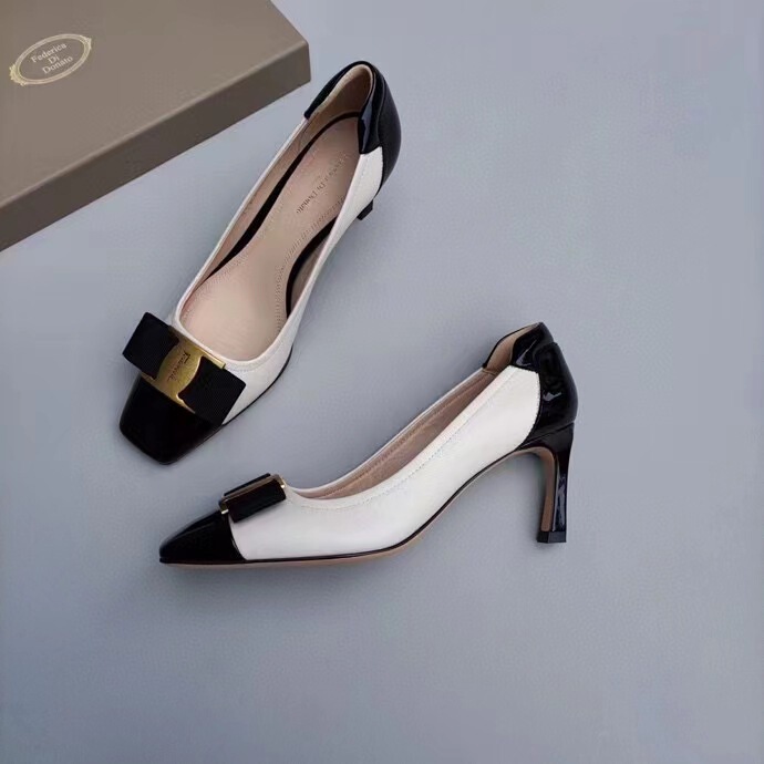 New Paris Recommends Super Comfortable Rubber Heel Sheepskin Non-Slip Sole Women's High Heels Flats Work Shoes