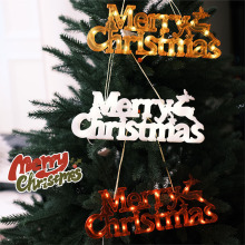 led圣诞字母灯节日装饰氛围灯摆摊发光圣诞节灯串铜丝造型灯批发