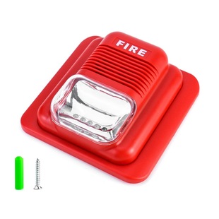 Fire alarm 12 / 24V DC non-coded audible and visual siren horn fire alarm audible and visual alarm