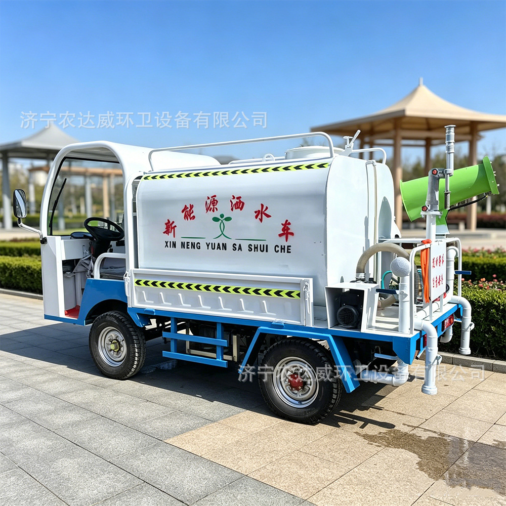 Cross-border foreign trade model of new energy sprinkler truck, electric spray truck for ports and docks, community property fog cannon dust suppression vehicle