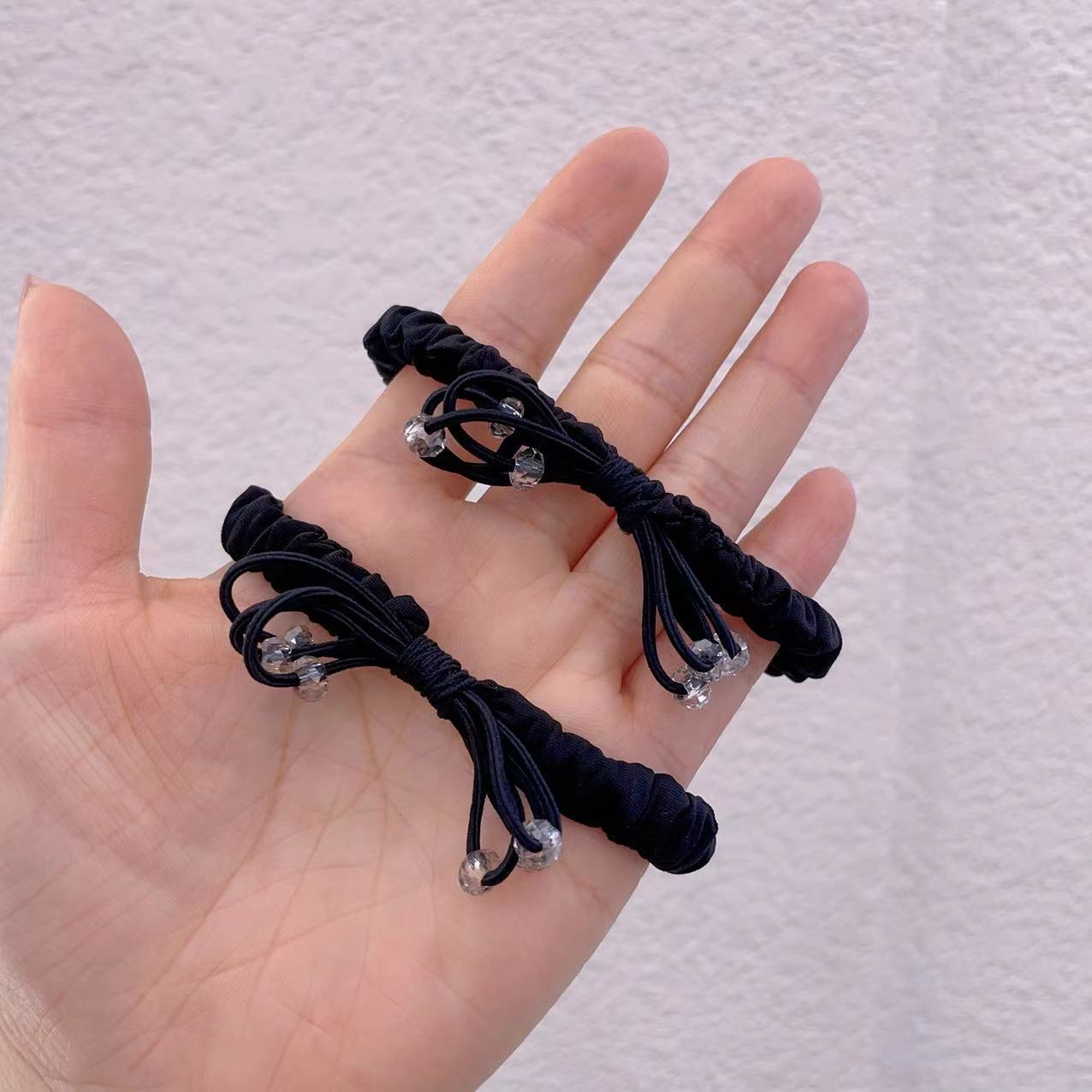 Black silk soft face mask handmade with bow