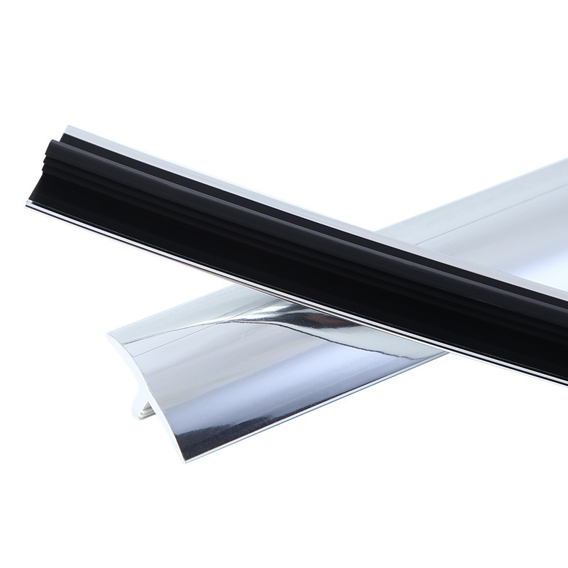 PVC plastic furniture decorative edge banding crafts wall clock mirror golden edge strip chrome sliding door edge banding wholesale