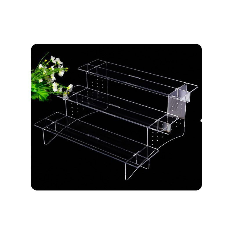亚克力多层展示架手办盲盒收纳展示架摆放化妆品稳固阶梯陈列架
