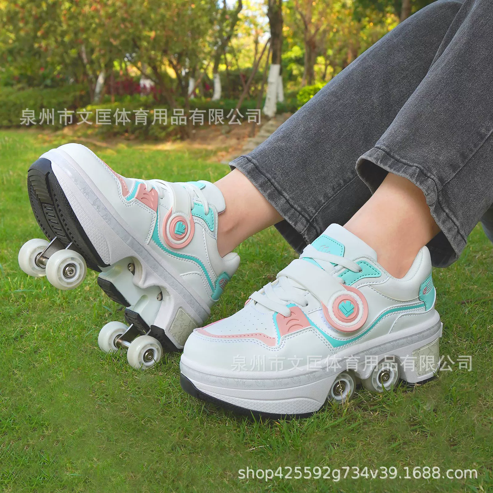 Роликовые кроссовки кросс-бордер горячие новинки Heelys четырехколесные выдвижные производство роликовые коньки