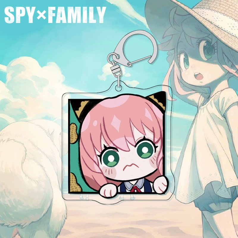 Периферийный брелок SPY×FAMILY, новый шпионский домик-подставка, акриловая подвеска персонажа аниме Q-версии D