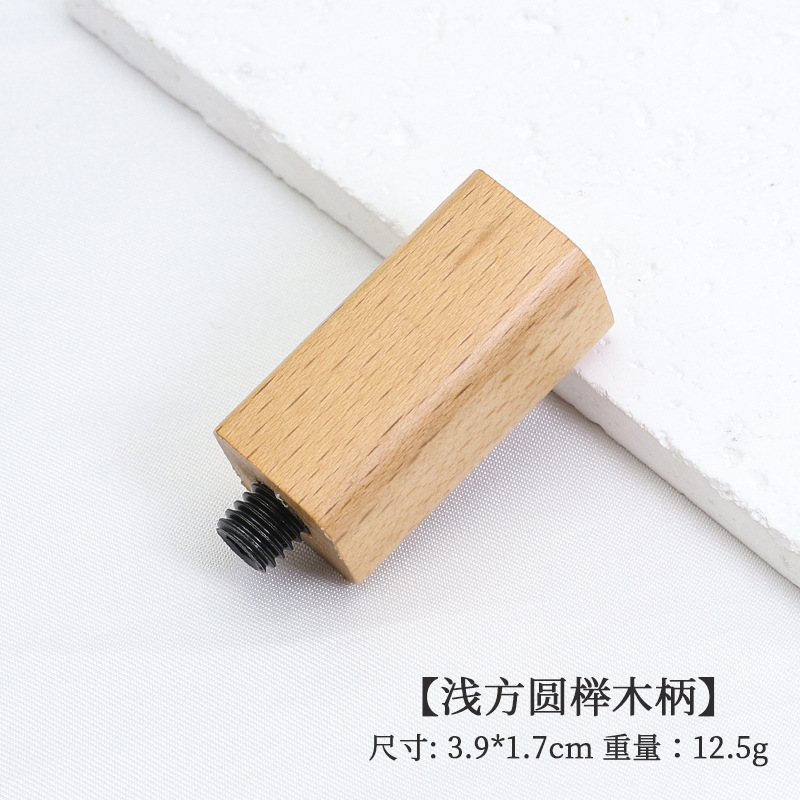 Yaqi sello de laca de fuego mango de madera de haya sellado de estilo europeo herramienta de cera de sellado de laca de fuego mango de sello de cera barato de alta calidad