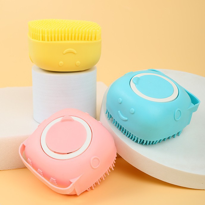 Suministros especiales transfronterizos para mascotas, artefacto de baño para mascotas, cepillo de masaje para perros y gatos, cepillo de limpieza de mascotas de silicona al por mayor