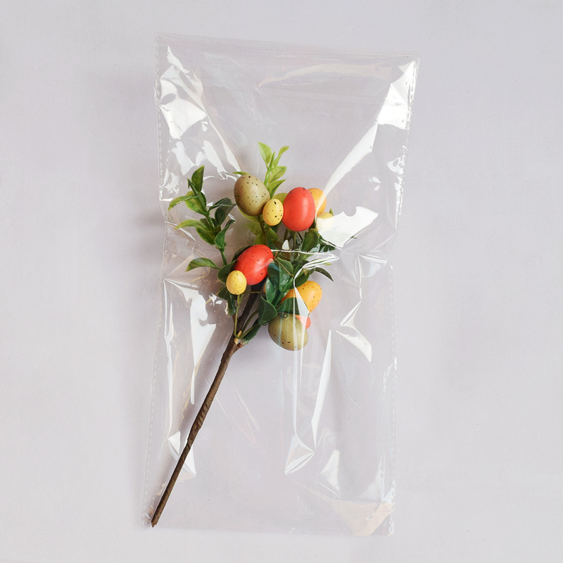 Fábrica directa huevo de Pascua decoraciones simple decoración de escritorio simulación hoja verde florero arreglo Pascua