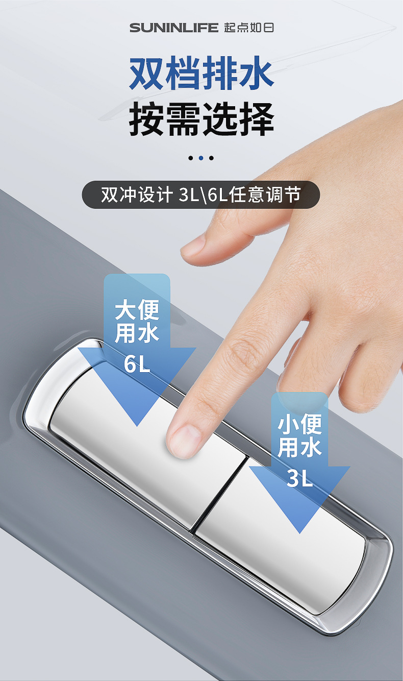 Bathroom flushing tank, household bathroom toilet, large flushing force water tank, squat toilet, squat pit, toilet bowl, energy-saving water tank undefined