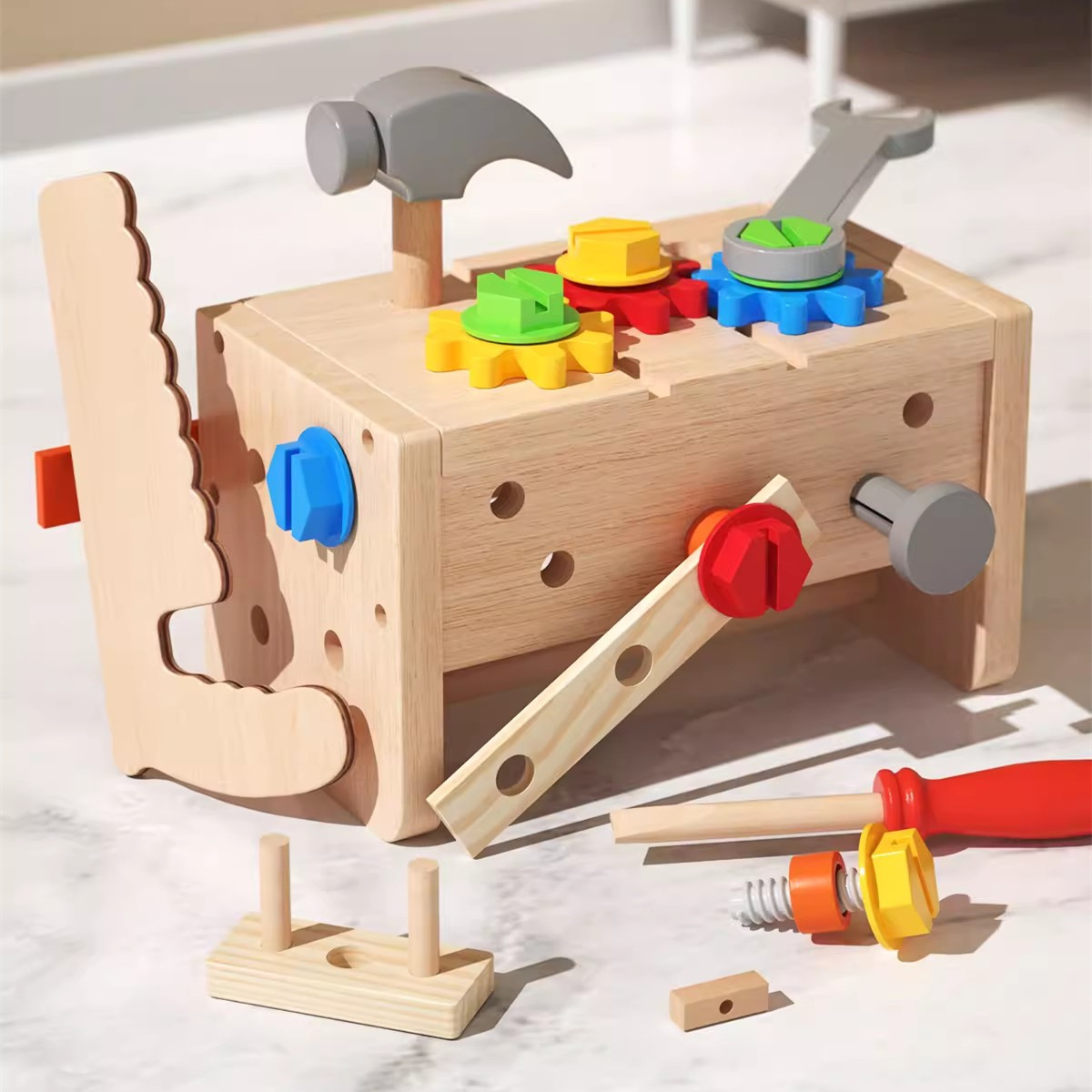 Simulación para niños reparación Caja de Herramientas giro tornillo montaje desmontaje ingeniería vehículo bebé manos-en la capacidad juguetes educativos