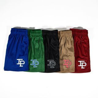 American Basketball Shorts IP Casual Sports Mesh Quarterpants Men's No Knee Basketball Running Training Fitness Pants