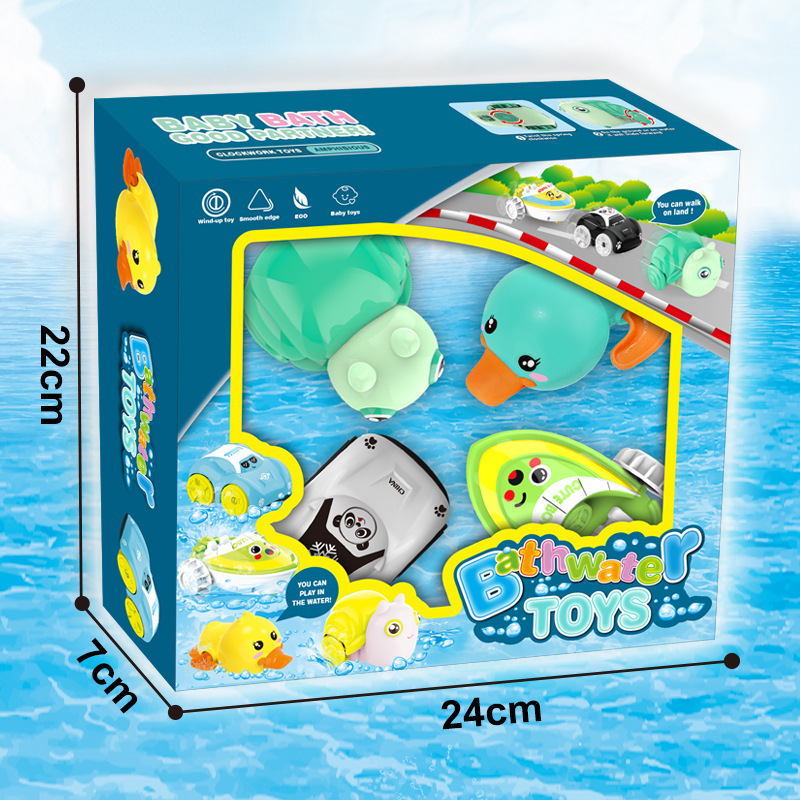 Buceo transfronterizo bebé baño juguetes de agua caracoles europeos y estadounidenses lindos juguetes de rociador de agua de automóviles interactivos padres e hijos