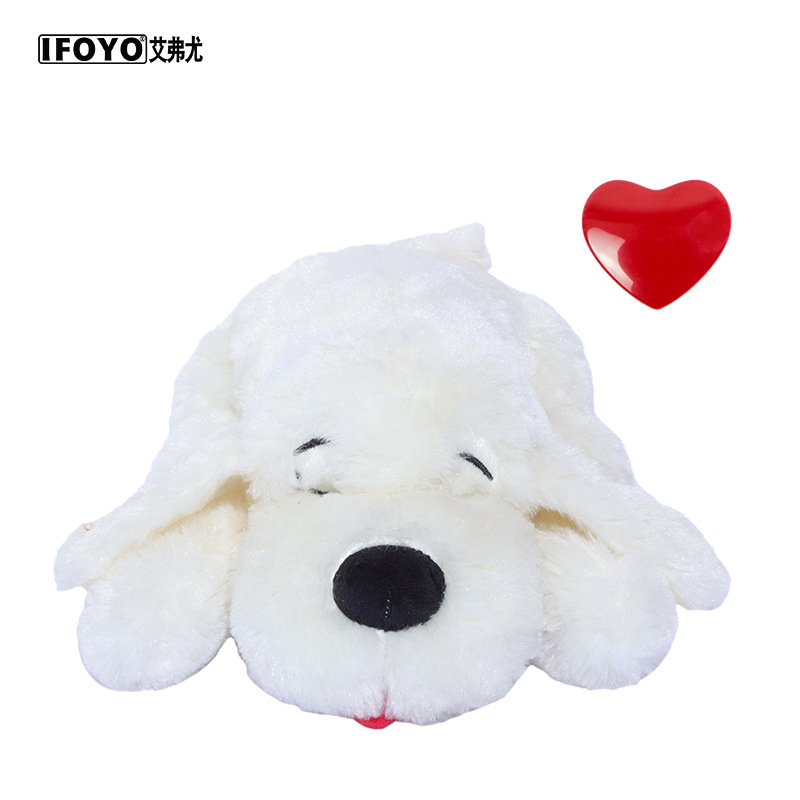 Juguete de confort para mascotas, éxito de ventas transfronterizo, compañero para la ansiedad del perro, simulación de latido del corazón, peluche al por mayor para perros pequeños