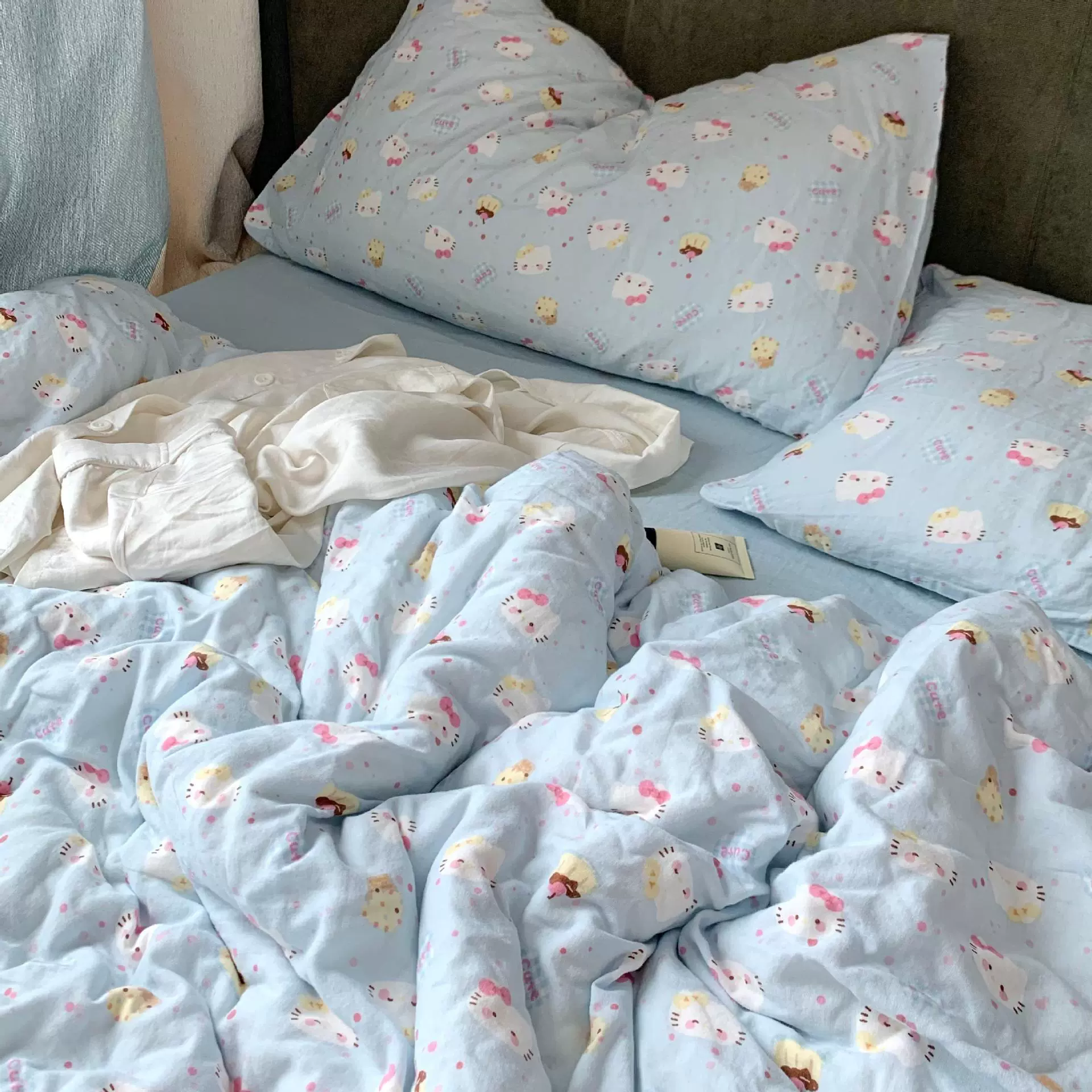 Cotton double-layer gauze fresh duvet cover